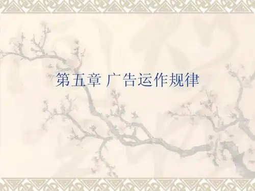 第五章 广告运作规