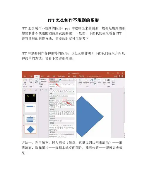 【PPT实用技巧】PPT怎么制作不规则的图形