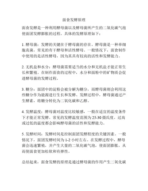 面食发酵原理
