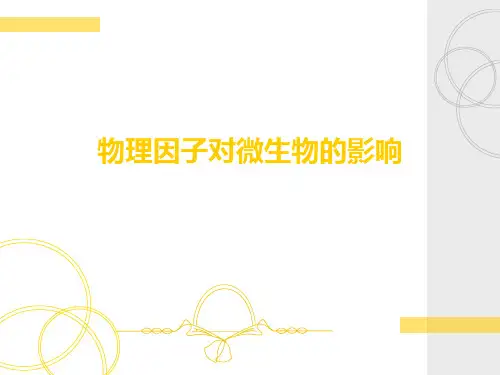 物理因子对微生物的影响