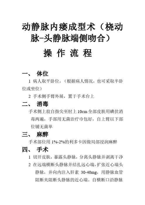 动静脉内瘘