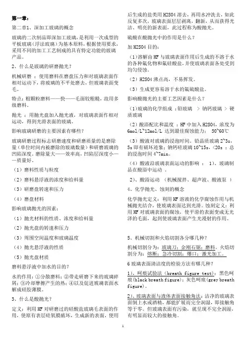 玻璃深加工