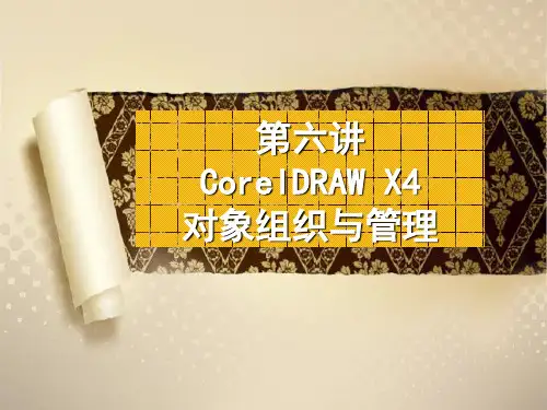 第六讲 CorelDRAW X4对象组织与管理