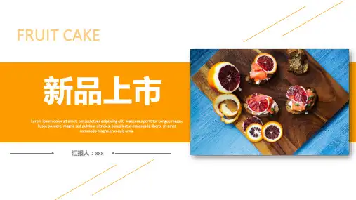 食品行业新品上活动策划PPT模板