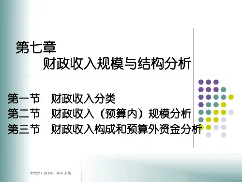 人大经济金融课件 财政学课件 第七章