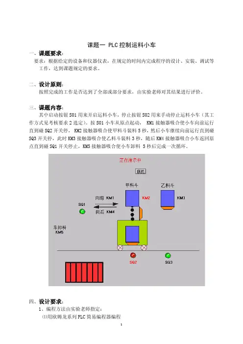 欧姆龙PLC编程实例