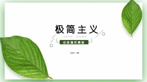 简约文艺小清新通用PPT模板