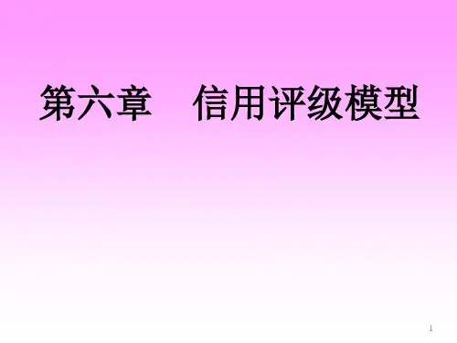 信用评级模型(PPT 79页)