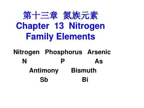 13-第十三章  氮族元素