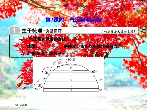 高考地理总复习2气压带和风带课件高三全册地理课件_1