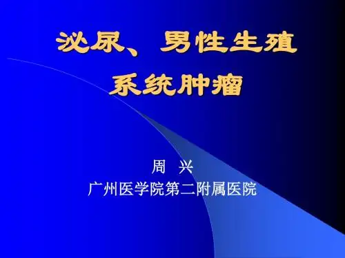 泌尿系统肿瘤pptppt课件