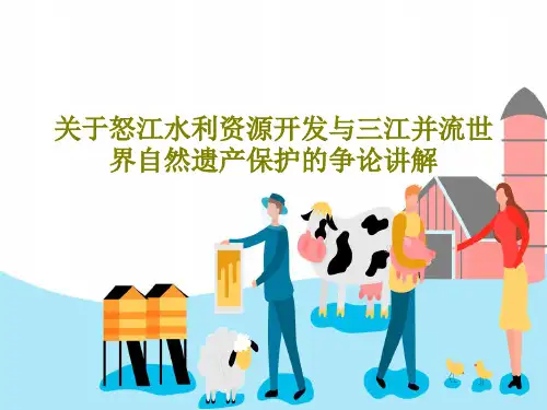 关于怒江水利资源开发与三江并流世界自然遗产保护的争论讲解共27页文档