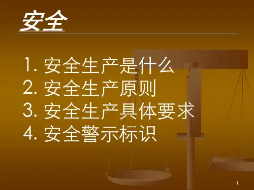 安全培训资料