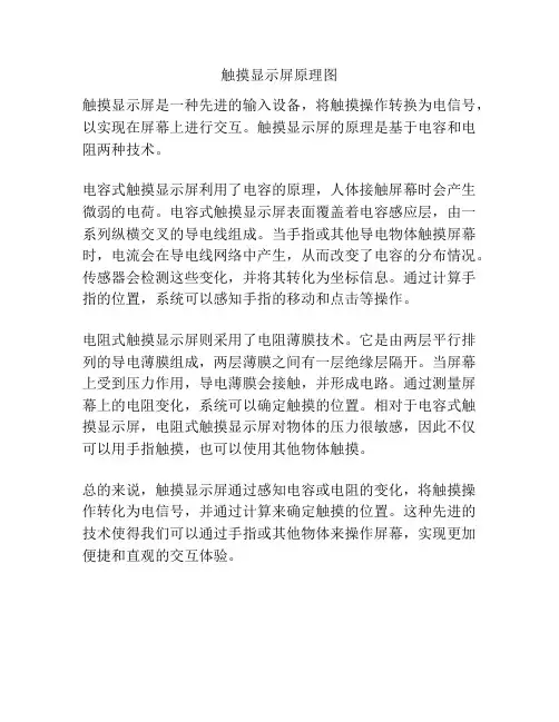 触摸显示屏原理图