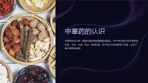 《中草药的认识》课件
