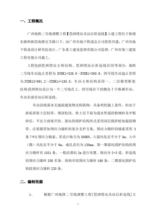 2003-09-15预应力锚杆施工方案