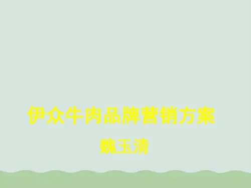 牛肉品牌营销方案(PPT 31页)