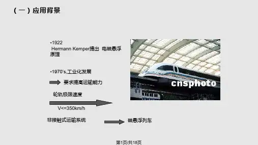 磁悬浮列车工作原理PPT课件
