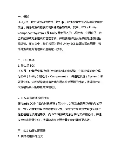 unity ecs动画实现原理