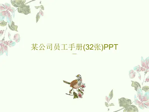 某公司员工手册(32张)PPT共35页文档