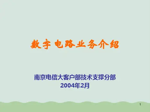 中国电信数字电路业务介绍PPT(共43页)