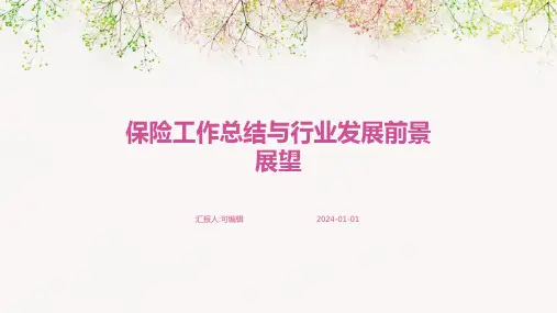 保险工作总结与行业发展前景展望