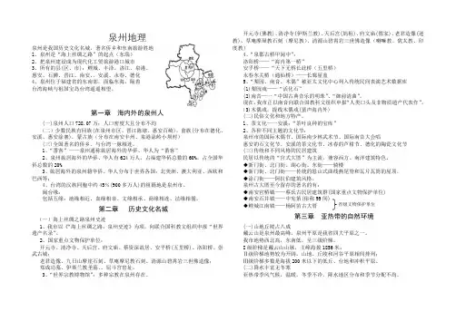 泉州地理