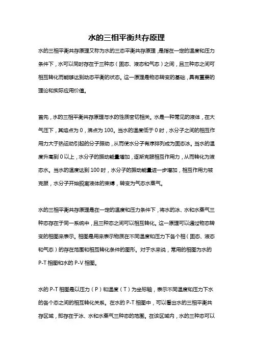 水的三相平衡共存原理