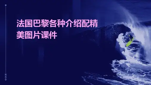 法国巴黎各种介绍配精美图片课件