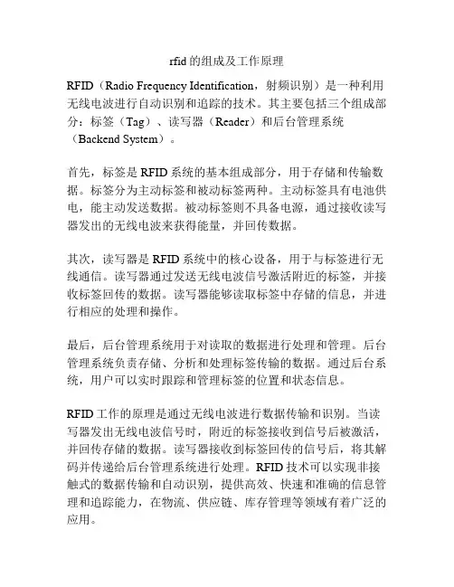 rfid的组成及工作原理