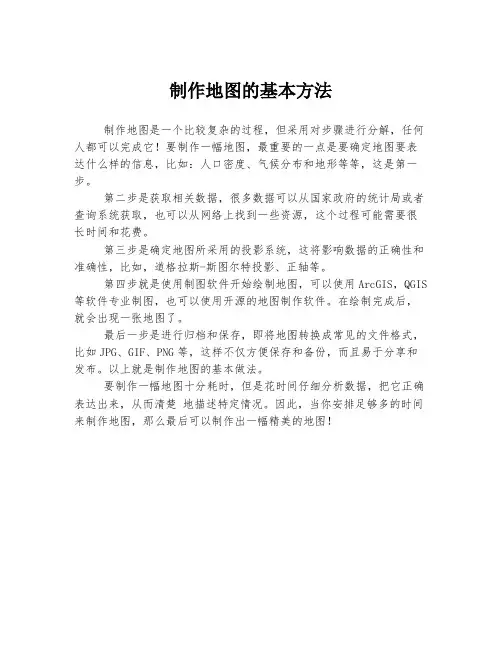 制作地图的基本方法