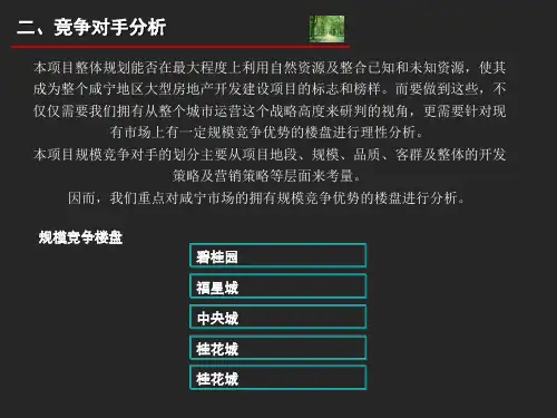 竞争楼盘分析
