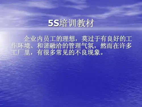 5S培训教材