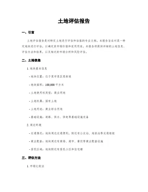 土地评估报告