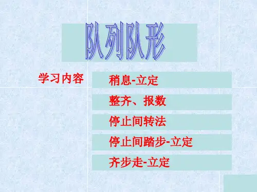 队列队形培训