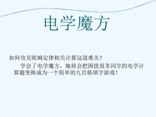 物理人教版九年级全册电学魔方