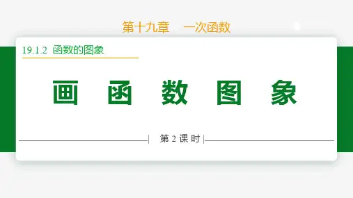 函数的图象第2课时(画函数图象)八年级数学下册课件(人教版)