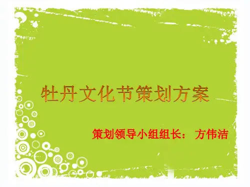 牡丹文化节策划方案