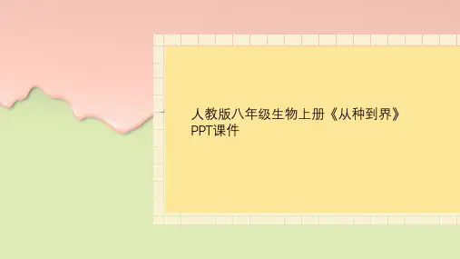 人教版八年级生物上册《从种到界》PPT课件