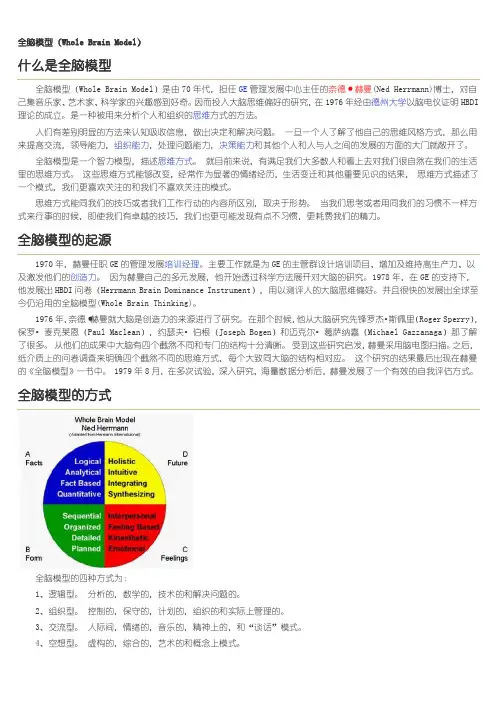 什么是全脑模型