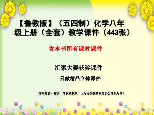 【鲁教版】(五四制)化学八年级上册(全套)教学课件(443张)