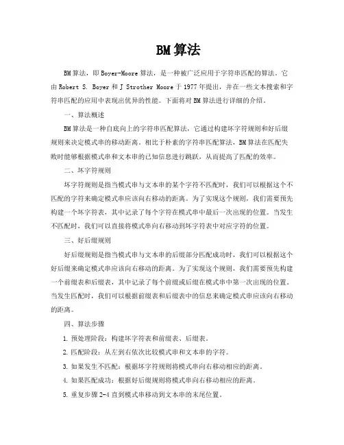 BM算法-专业文档