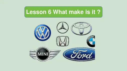 新概念英语第一册 Lesson 6 What make is it