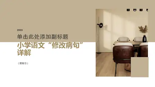 “修改病句”详解及练习