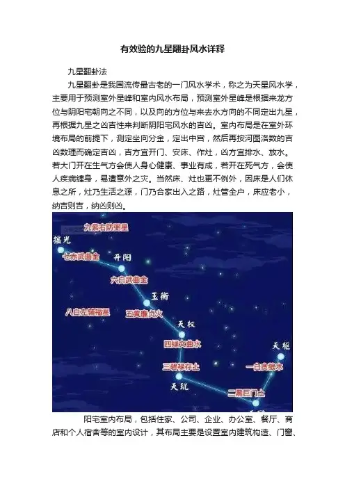 有效验的九星翻卦风水详释