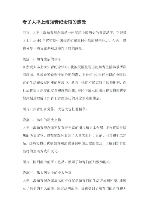 看了大丰上海知青纪念馆的感受
