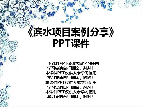 《滨水项目案例分享》PPT课件