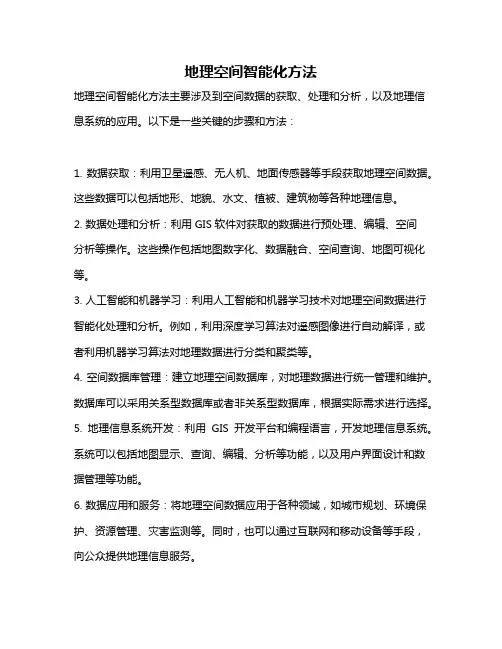 地理空间智能化方法