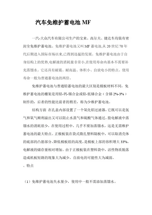 免维护蓄电池