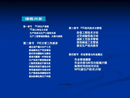 PIE工程师培训教程